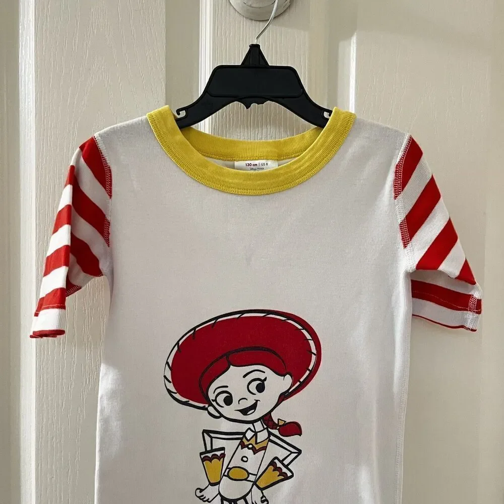 Hanna Andersson Toy Story 4 Jessie Short Sleeve Pajama Top Girls Size 130 US 8